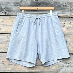 H&M Regular Fit Light Gray Cotton Shorts Size XL